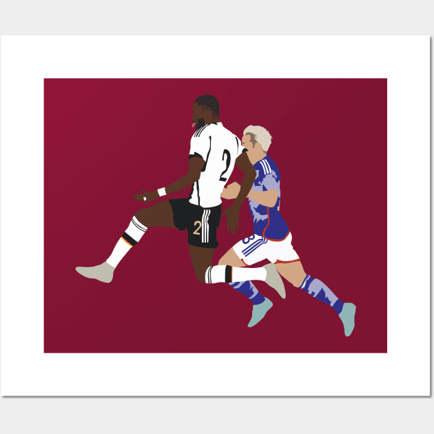 Rüdiger’s sprint form vs Asano Wall Art by Jackshun